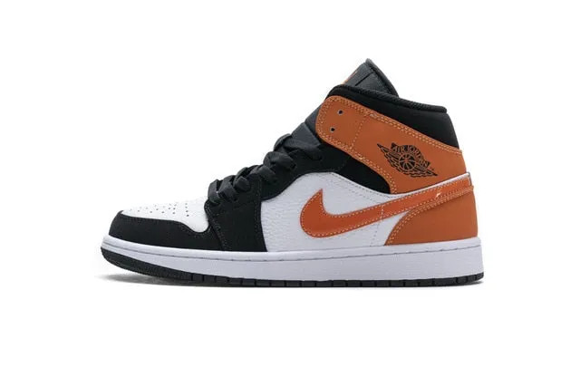 -zapatillas de baloncesto Air Jordan Retro 1 Mid AJ para hombre y mujer, auténticas y originales, cómodas