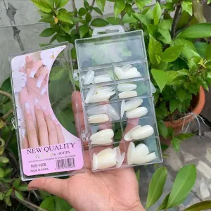 100pcs French Nails Full Cover Squeal Simple Beauty Nails