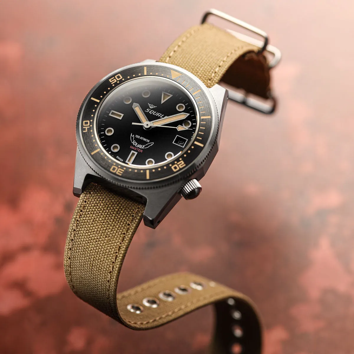 1973 British Military Watch Strap: WARRIOR CANVAS - Charcoal