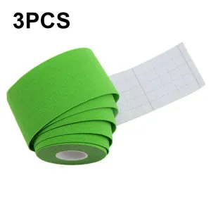 3 PCS Muscle Tape Physiotherapy Sports Tape Basketball Knee Bandage, Size: 3.8cm x 5m(Green)