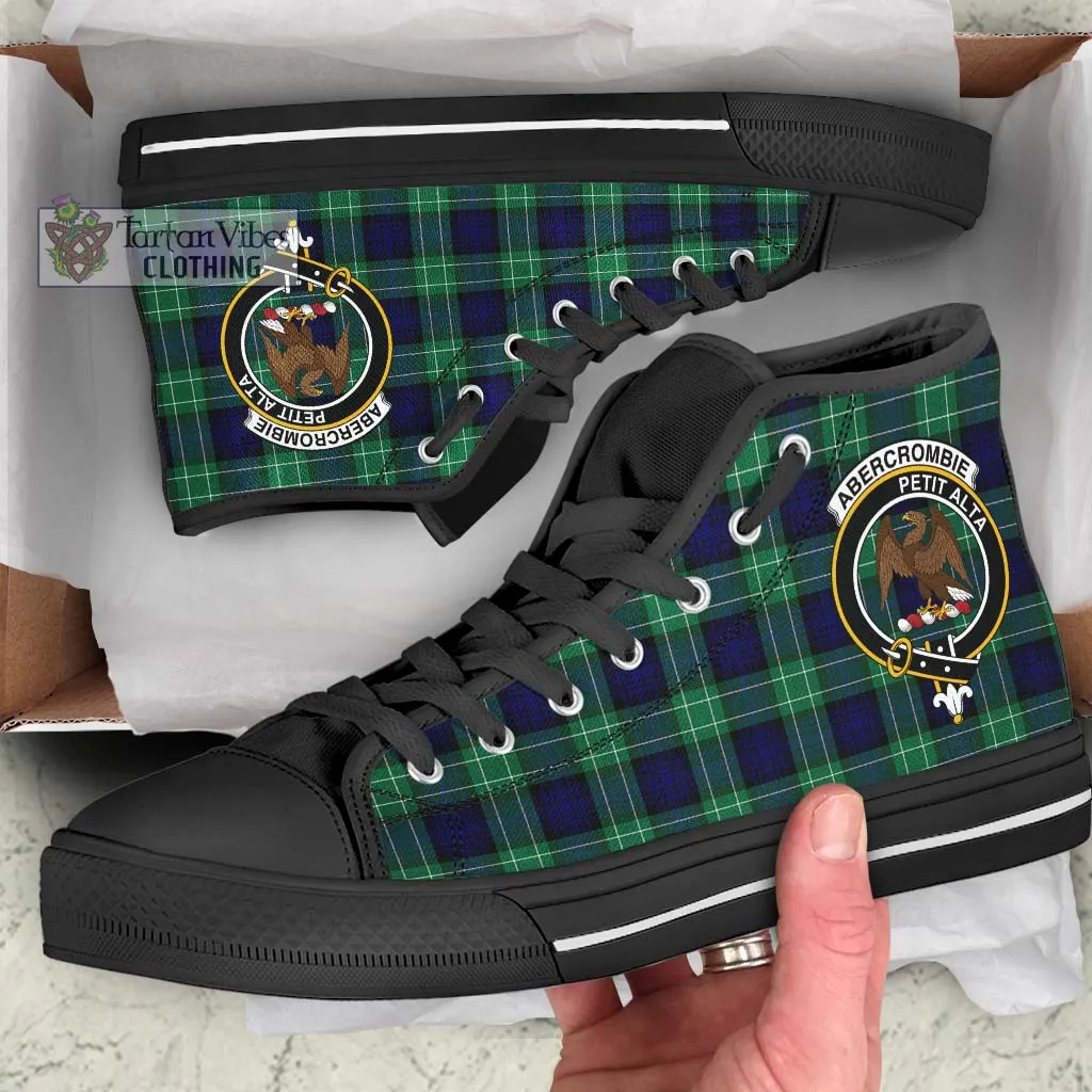 Abercrombie Tartan High Top Shoes with Family Crest