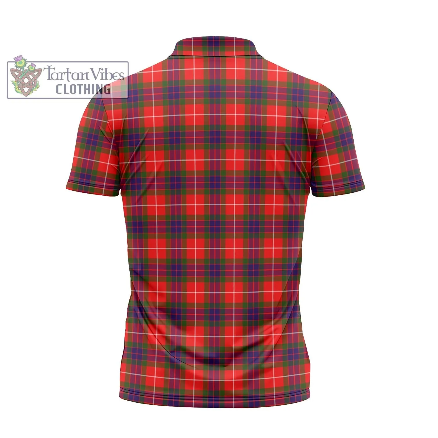 Abernethy Tartan Zipper Polo Shirt