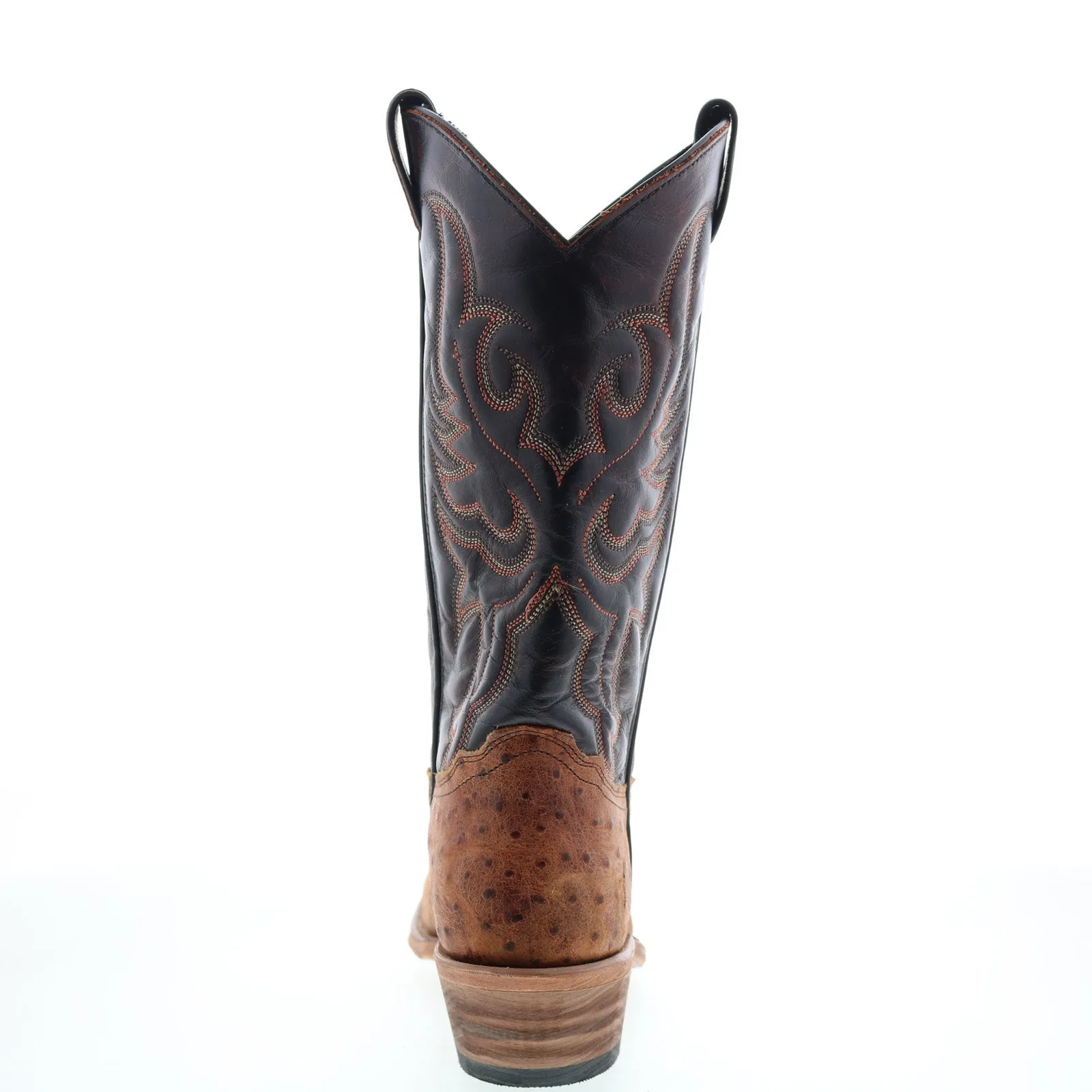 Abilene Boots 9250 Womens Brown Leather Slip On Cowboy Western Boots