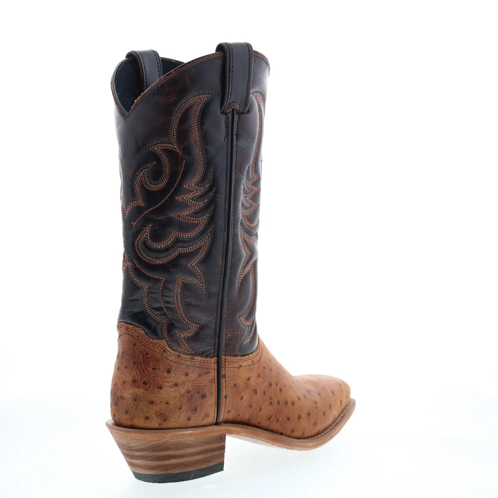 Abilene Boots 9250 Womens Brown Leather Slip On Cowboy Western Boots