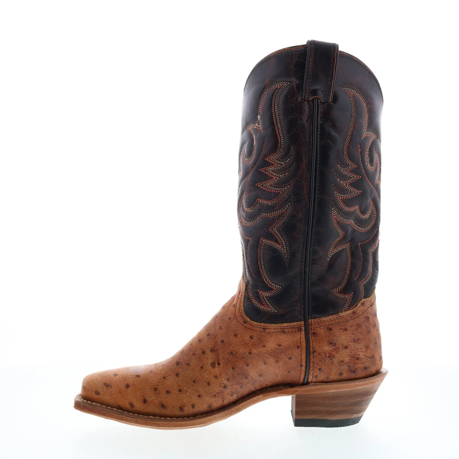 Abilene Boots 9250 Womens Brown Leather Slip On Cowboy Western Boots