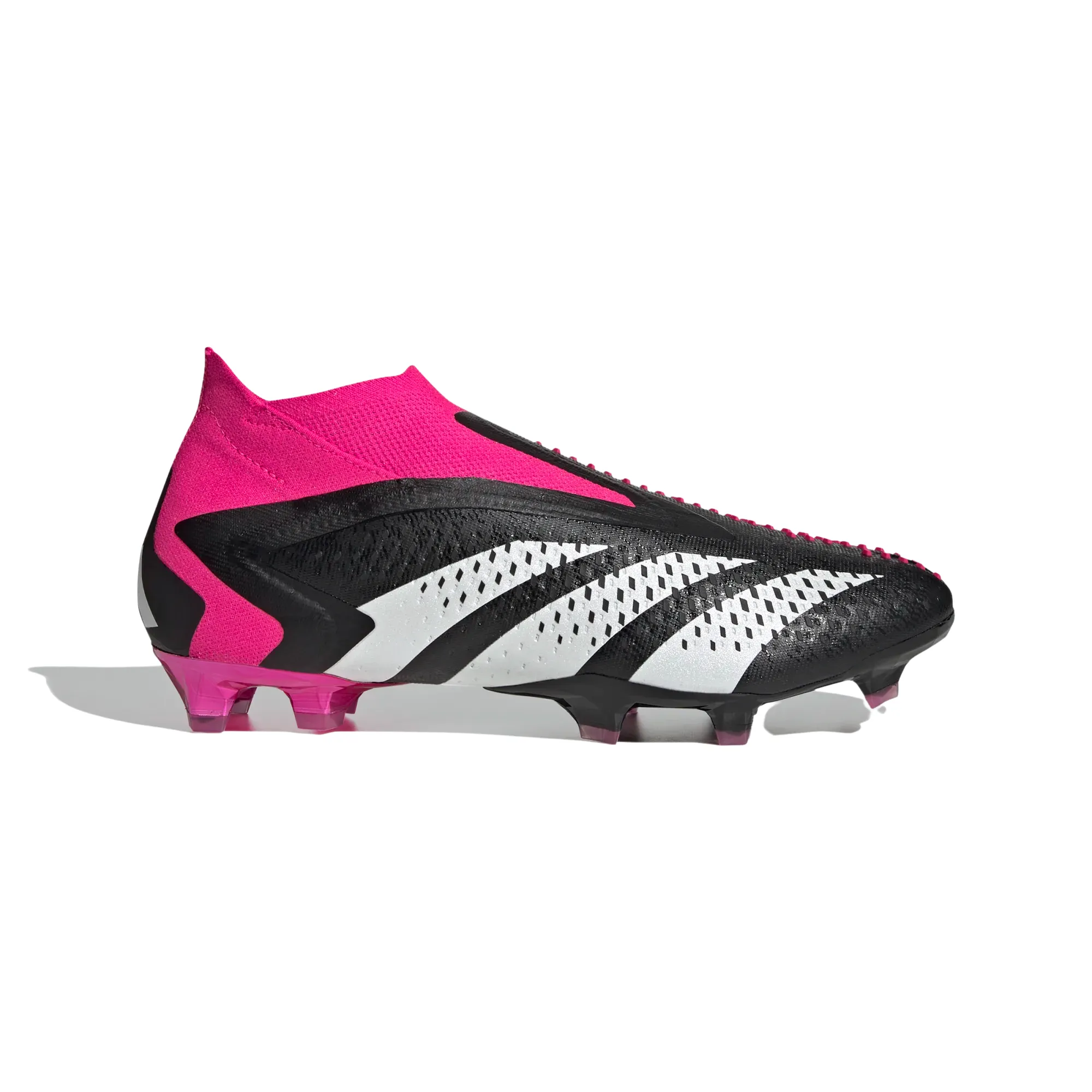 ADIDAS PREDATOR ACCURACY  FIRM GROUND SOCCER CLEATS-Core Black / Cloud White / Team Shock Pink 2