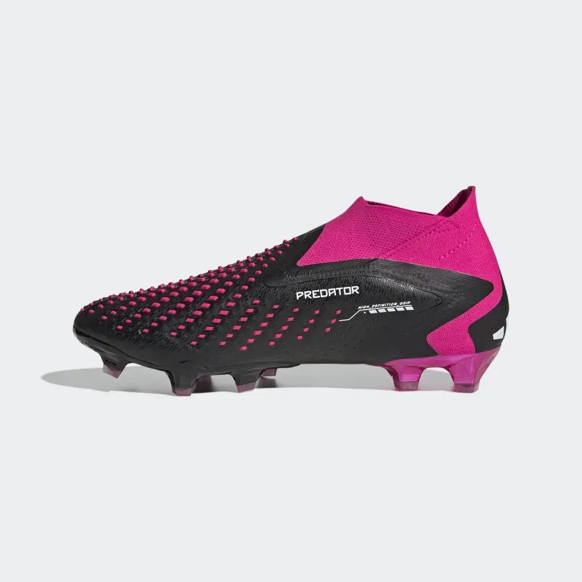 ADIDAS PREDATOR ACCURACY  FIRM GROUND SOCCER CLEATS-Core Black / Cloud White / Team Shock Pink 2