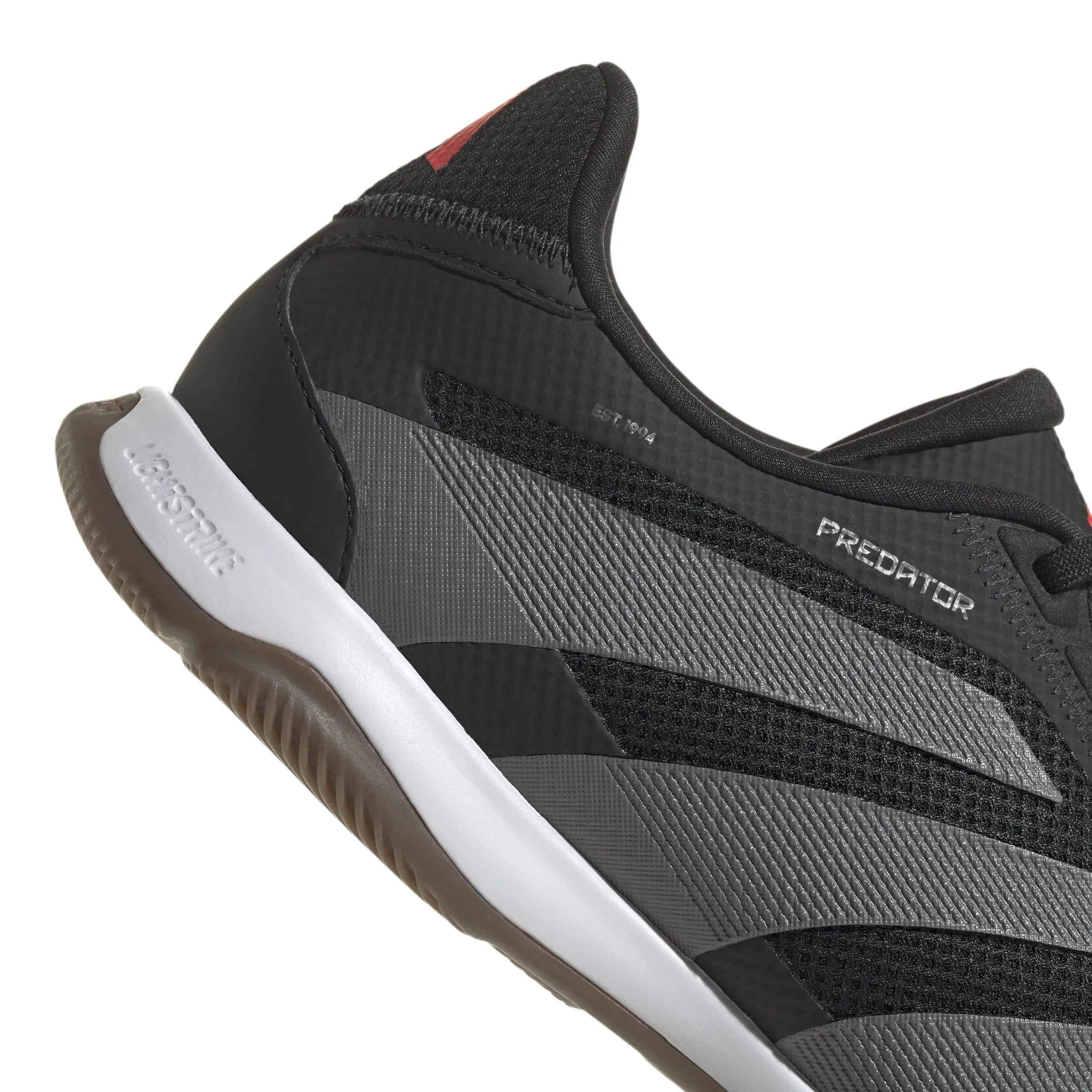 adidas Predator League IN Indoor Soccer Shoes - core black/grey four/lucid red