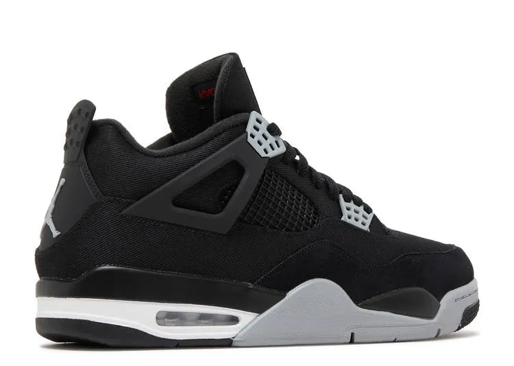 Air Jordan 4 'Black Canvas'