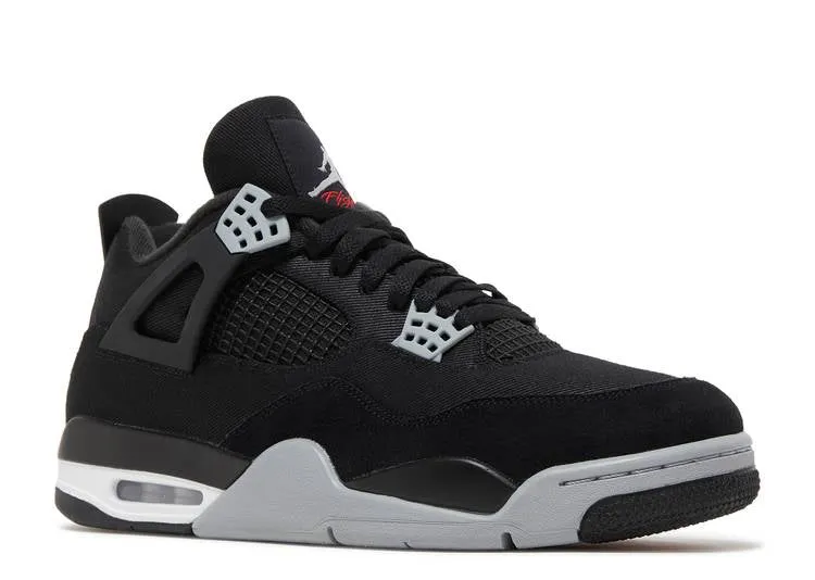 Air Jordan 4 'Black Canvas'