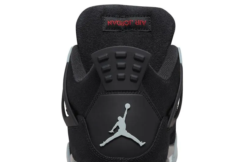 AIR JORDAN 4 BLACK CANVAS