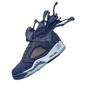 Air Jordan 5 “Georgetown” | illcurrency White T-Shirt (SPLASH)