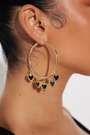 All My Hearts Earrings - Gold