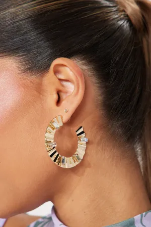 All Time Favorite Hoop Earrings - Gold/Clear