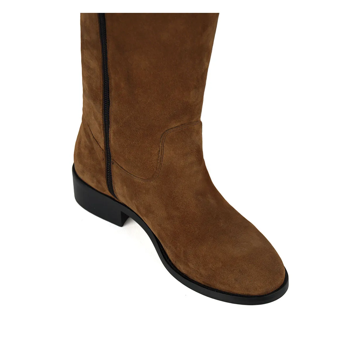 Amarillide suede, cognac