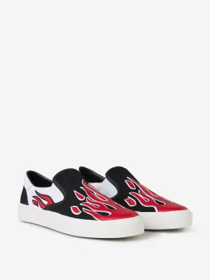 Amiri Flame Details Logo Sneakers