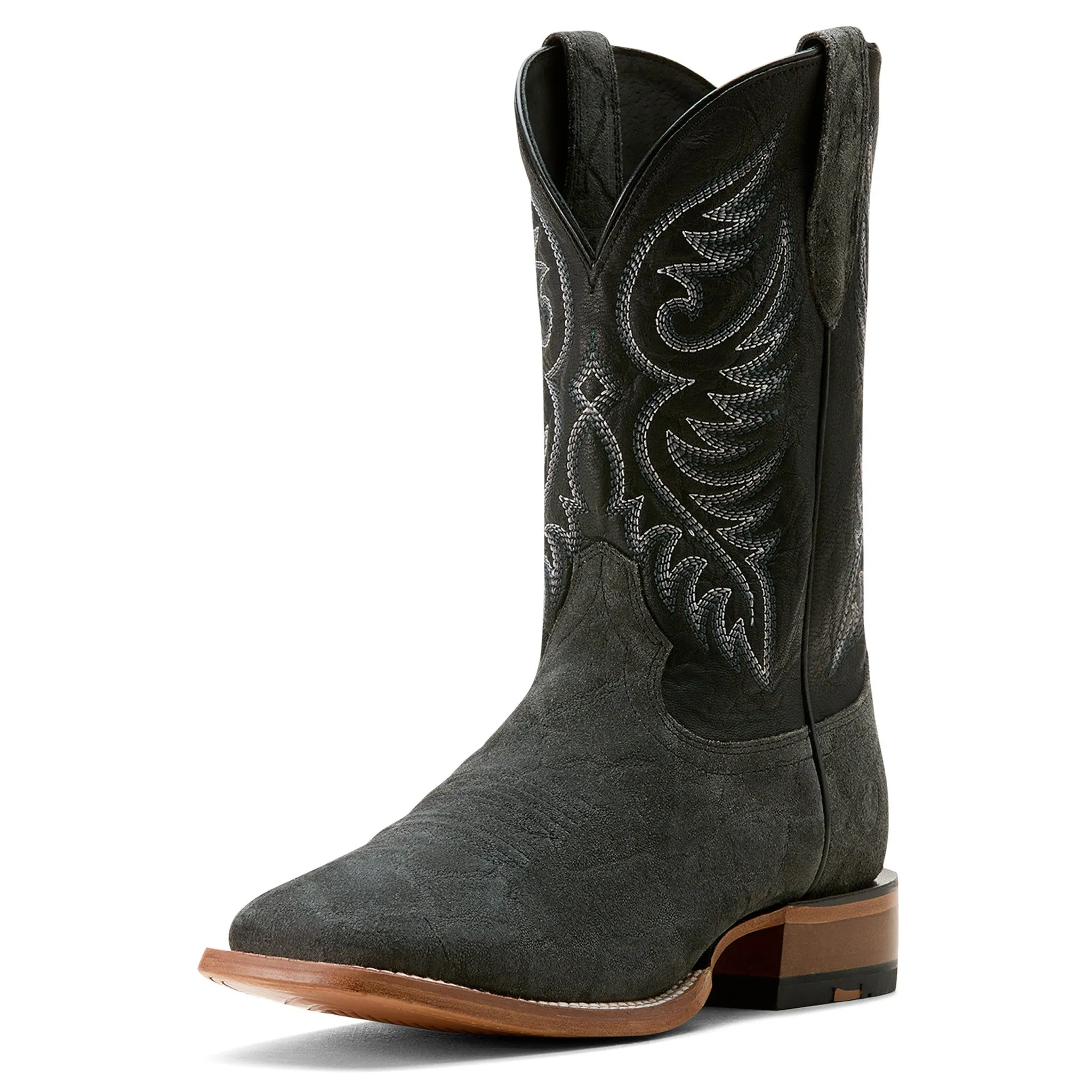 Ariat Wiley Black Elephant Print Roughout Boots