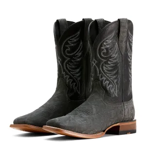 Ariat Wiley Black Elephant Print Roughout Boots