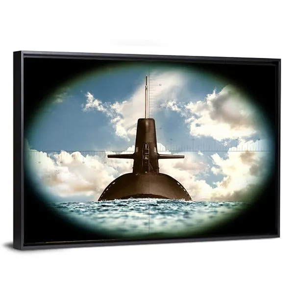 Army Weapon On Land Sea Canvas Wall Art