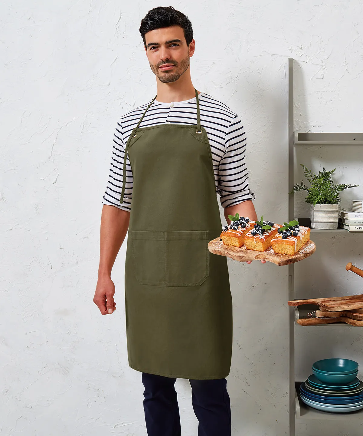 Artisans choice double-pocket canvas apron | Black