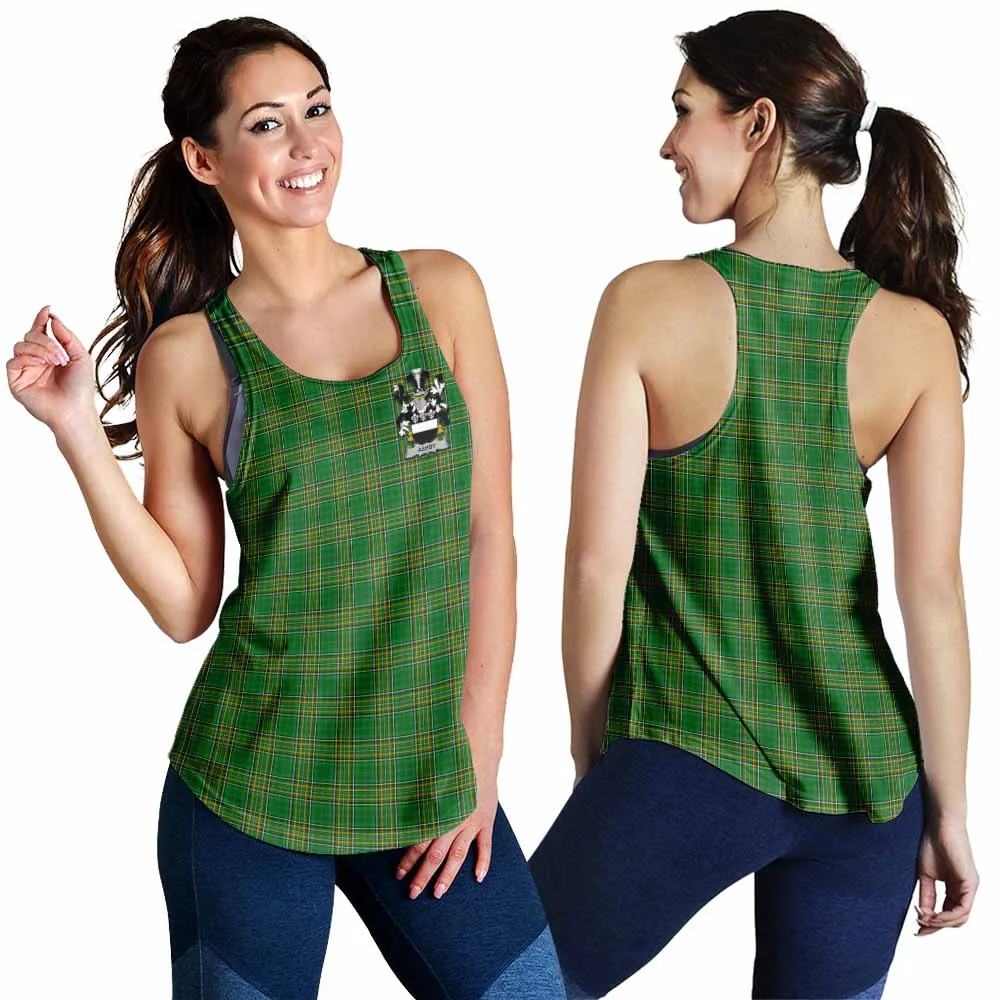 Ashby Irish Clan Tartan Women's Racerback Tanks with Coat of Arms