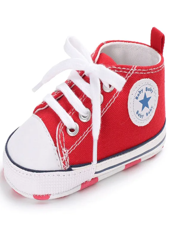 Baby First Steppers Canvas Sneaker Flats by Liv and Mia