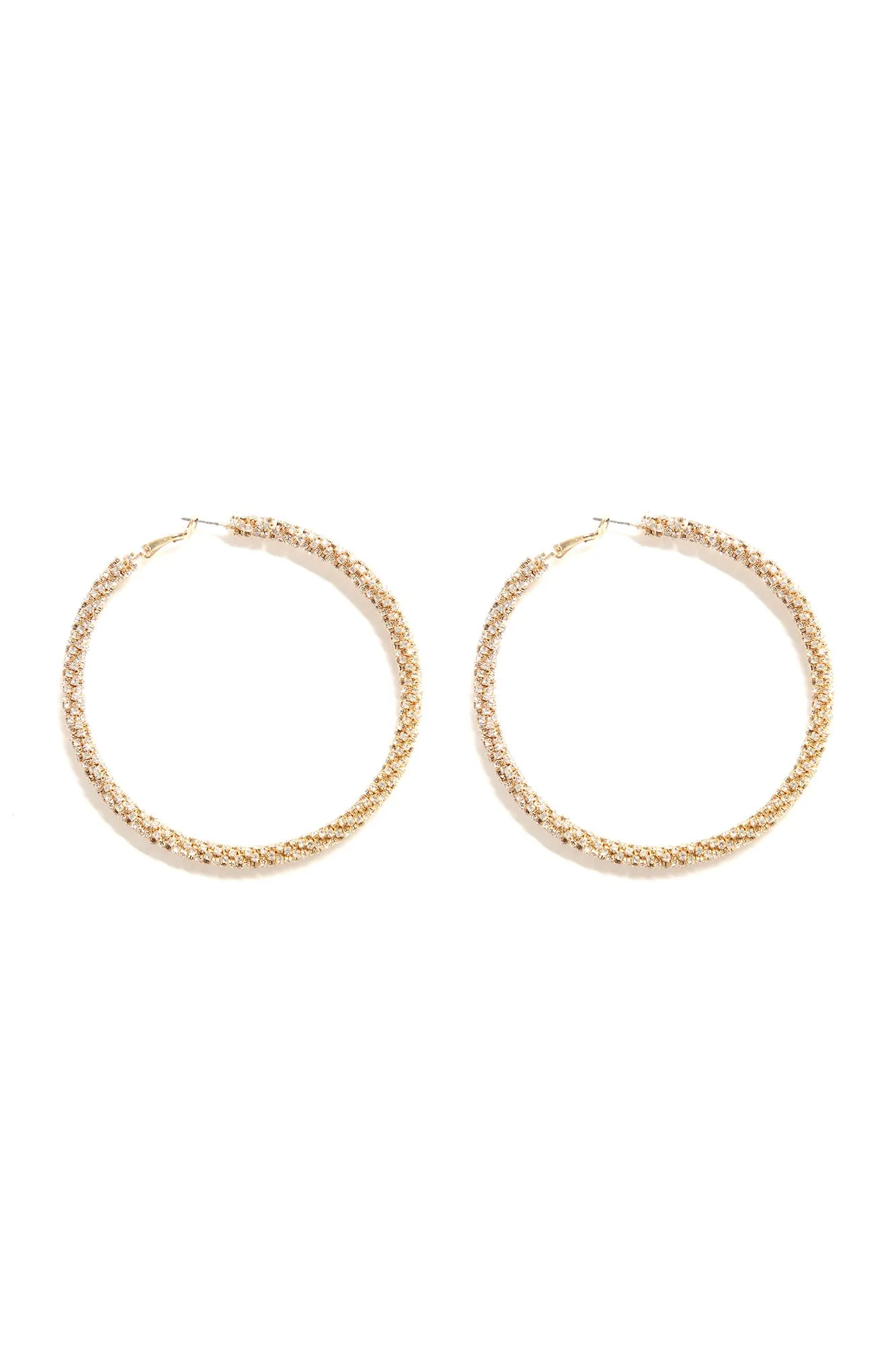 Baby You Got Me Hoop Earrings - Gold