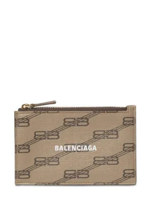 Balenciaga   Coated canvas card holder 