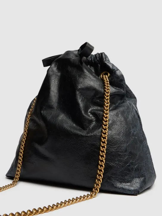 Balenciaga   Medium Crush leather tote bag 