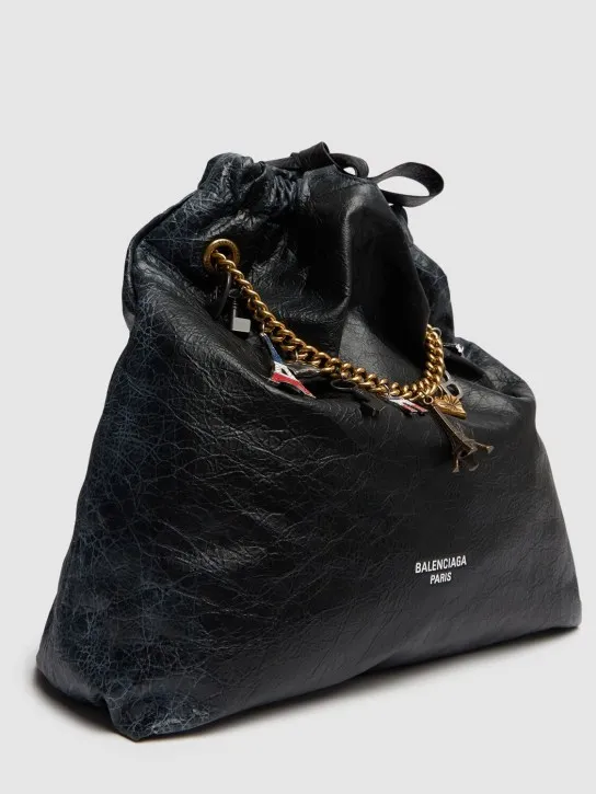 Balenciaga   Medium Crush leather tote bag 