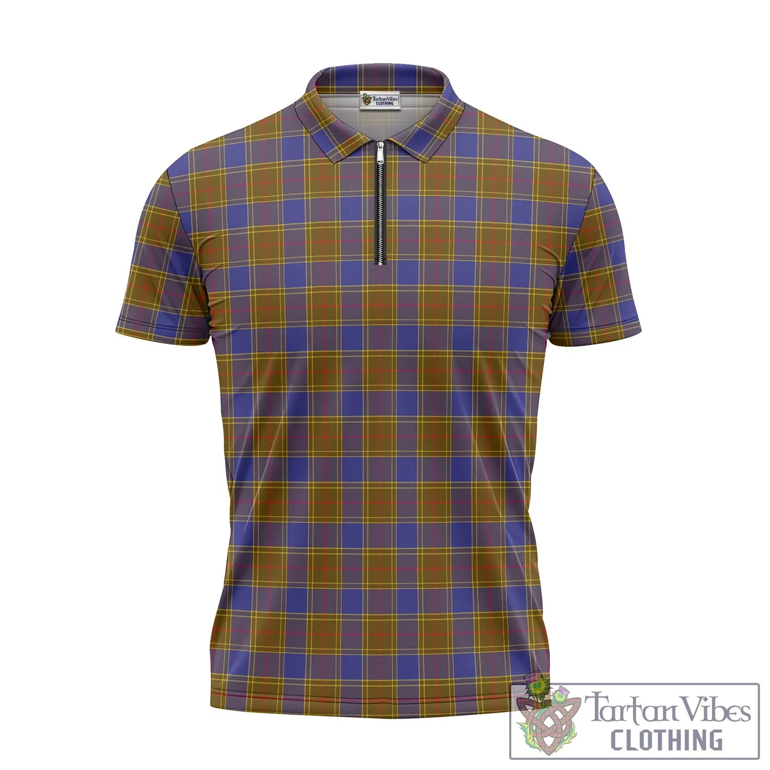 Balfour Tartan Zipper Polo Shirt