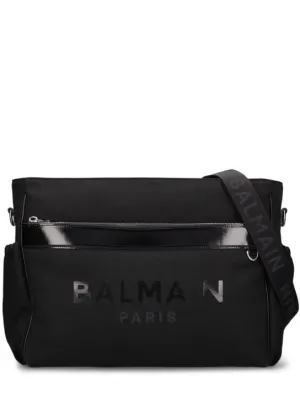 Balmain   Cotton canvas changing bag w/ logo 