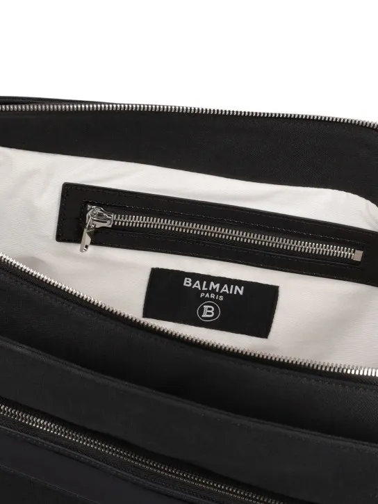 Balmain   Cotton canvas changing bag w/ logo 