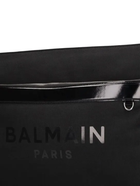 Balmain   Cotton canvas changing bag w/ logo 