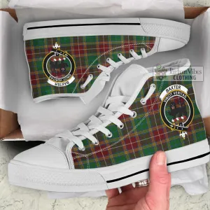 Baxter Tartan High Top Shoes with Family Crest