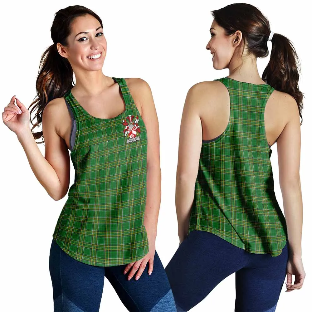 Beasley Irish Clan Tartan Women's Racerback Tanks with Coat of Arms