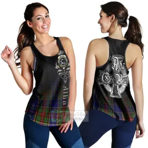 Beattie (Beatty) Tartan Women's Racerback Tanks Featuring Alba Gu Brath Family Crest Celtic Inspired