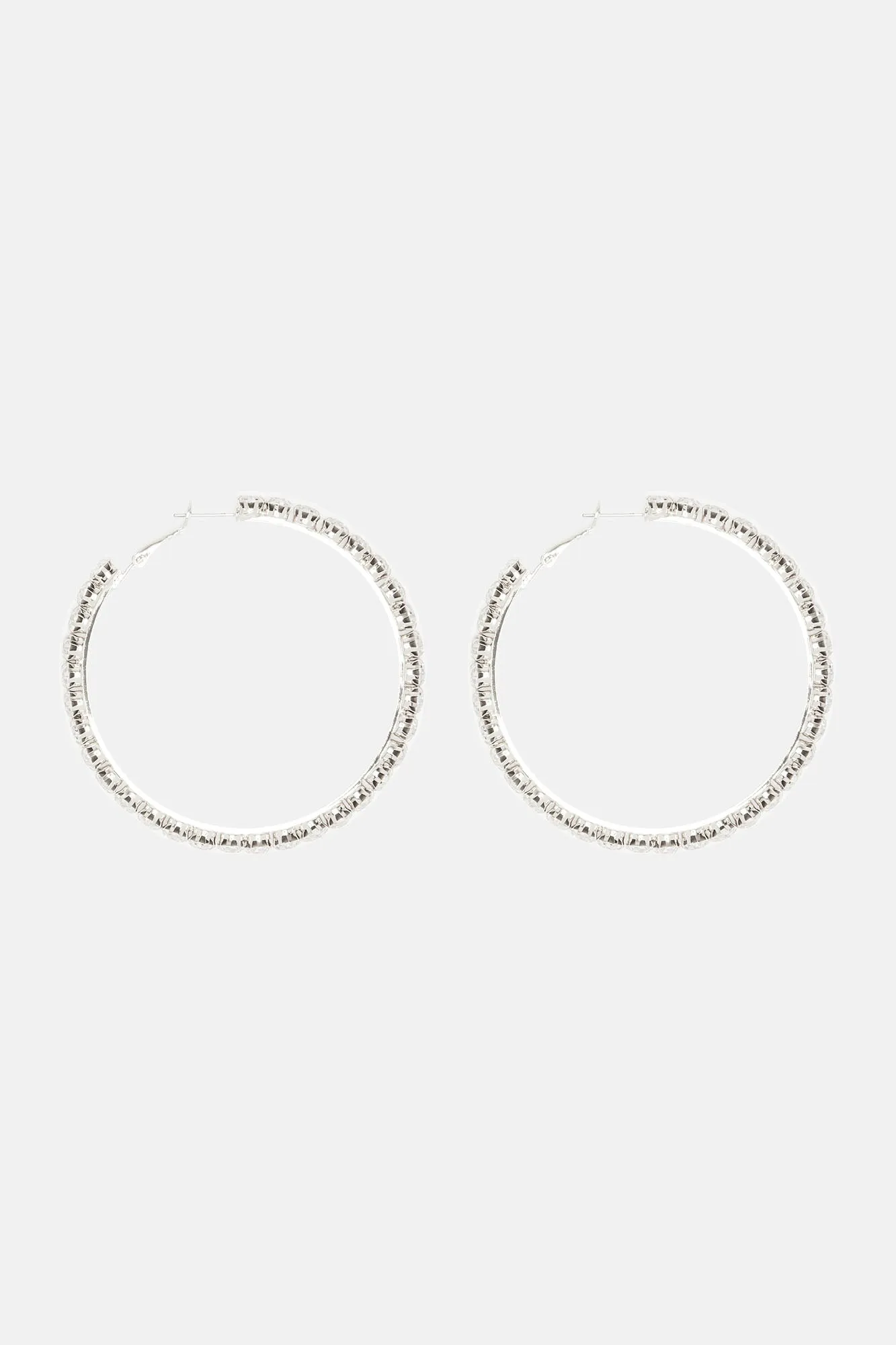 Bella Babe Hoop Earrings - Silver