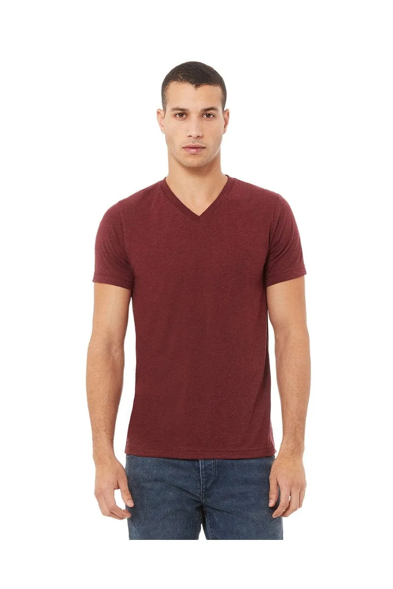 Bella Canvas 3415C: Unisex Triblend V-Neck T‑Shirt