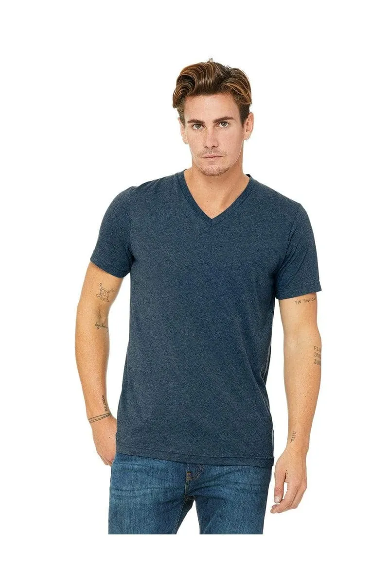 Bella Canvas 3415C: Unisex Triblend V-Neck T‑Shirt