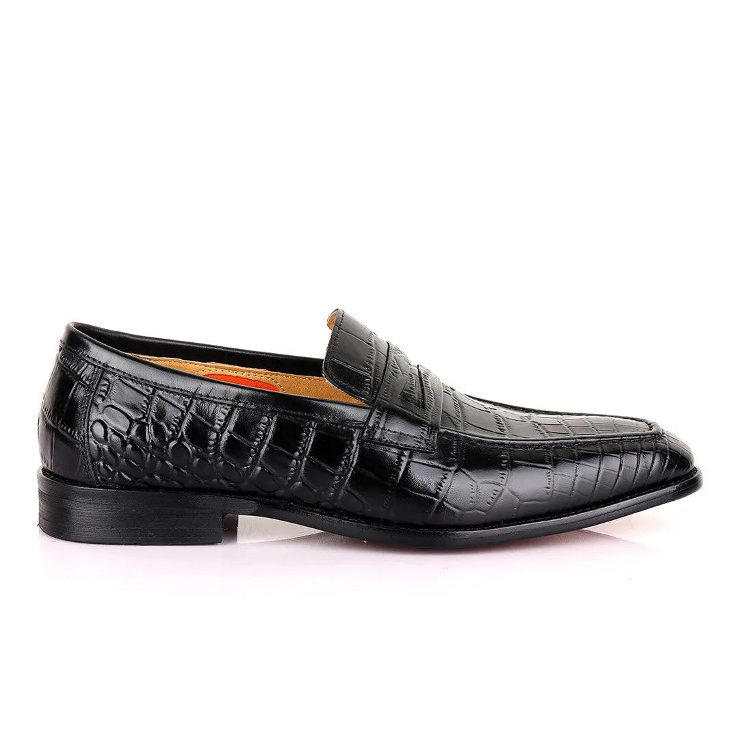 Berluti Full Black crocodile Skin