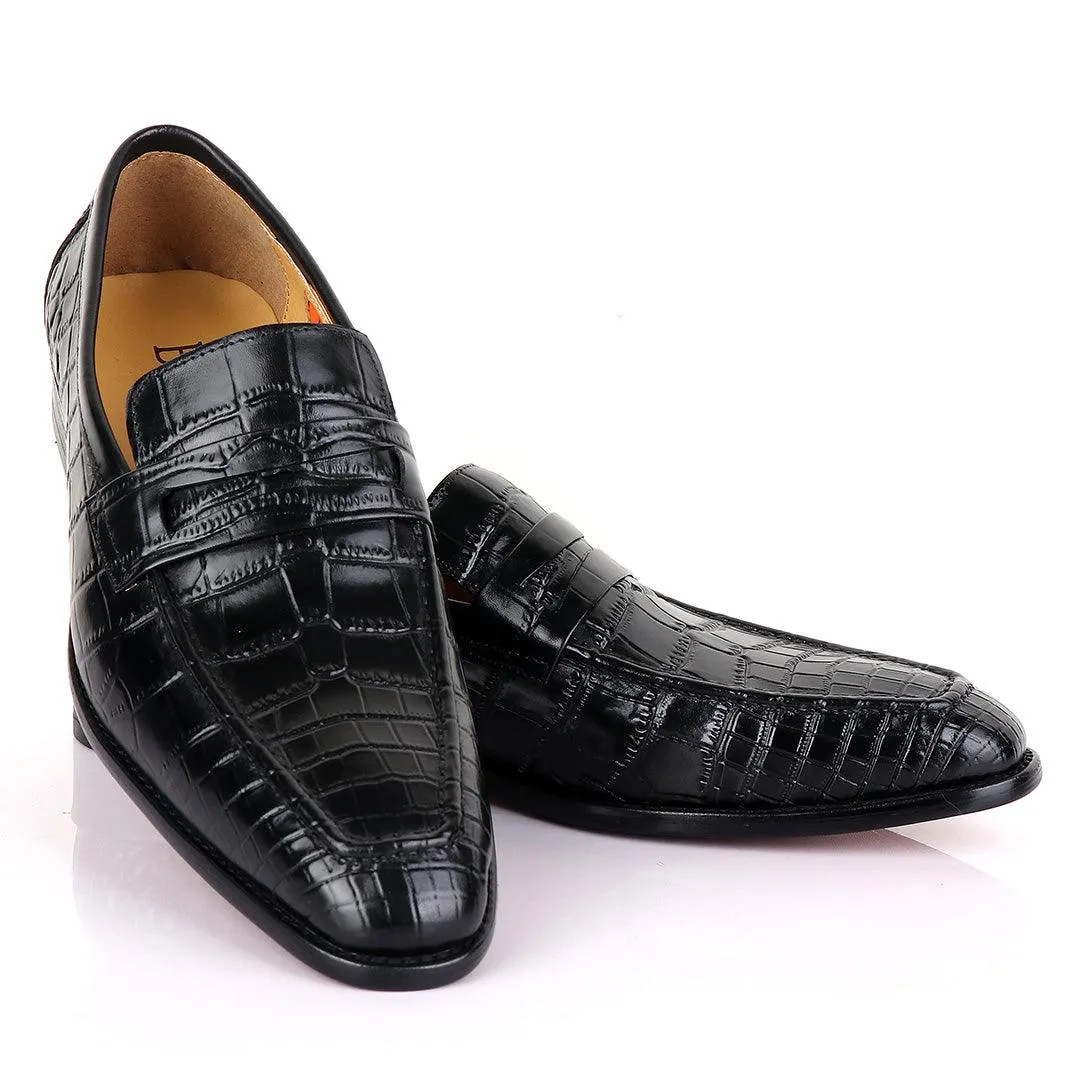 Berluti Full Black crocodile Skin