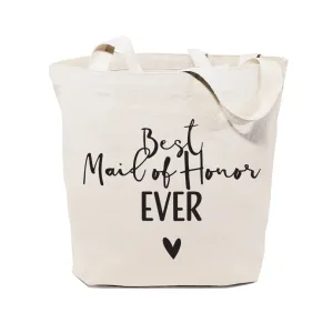 Best Maid of Honor Ever Wedding Cotton Canvas Tote Bag by The Cotton & Canvas Co.