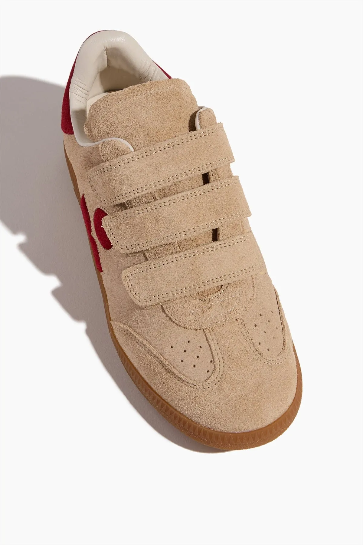 Beth Low Top Sneaker in Toffee/Red