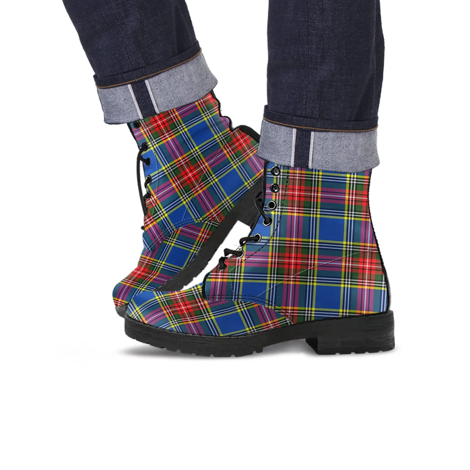 Bethune Tartan Leather Boots