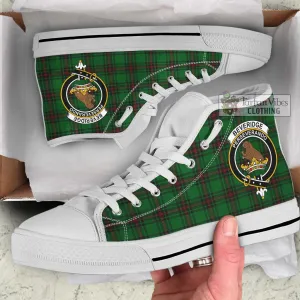 Beveridge Tartan High Top Shoes with Family Crest