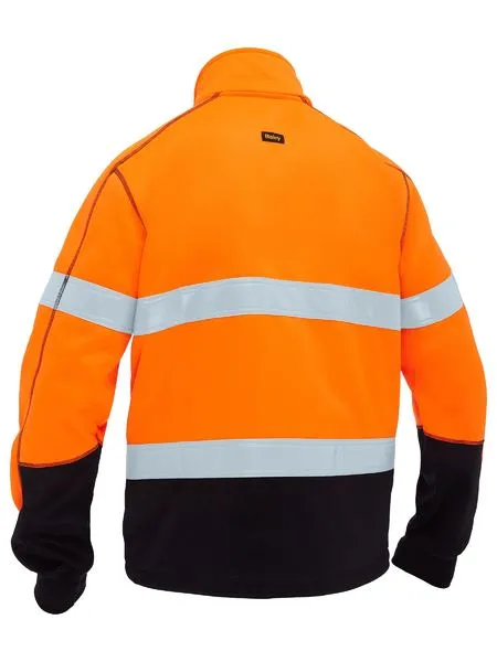 Bisley Men's Taped Hi Vis Zip Front Fleece (BK6611T)