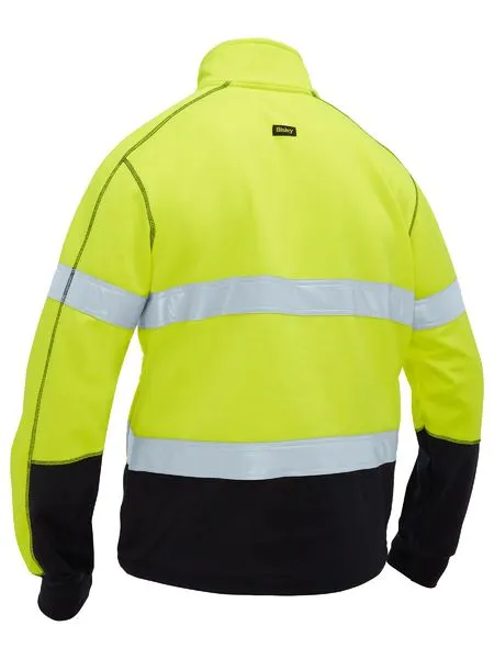 Bisley Men's Taped Hi Vis Zip Front Fleece (BK6611T)