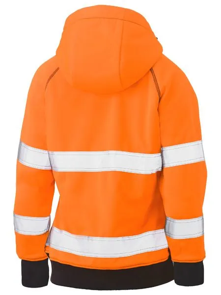 Bisley Womens Taped Hi Vis Fleece Hoodie (BKL6819T)