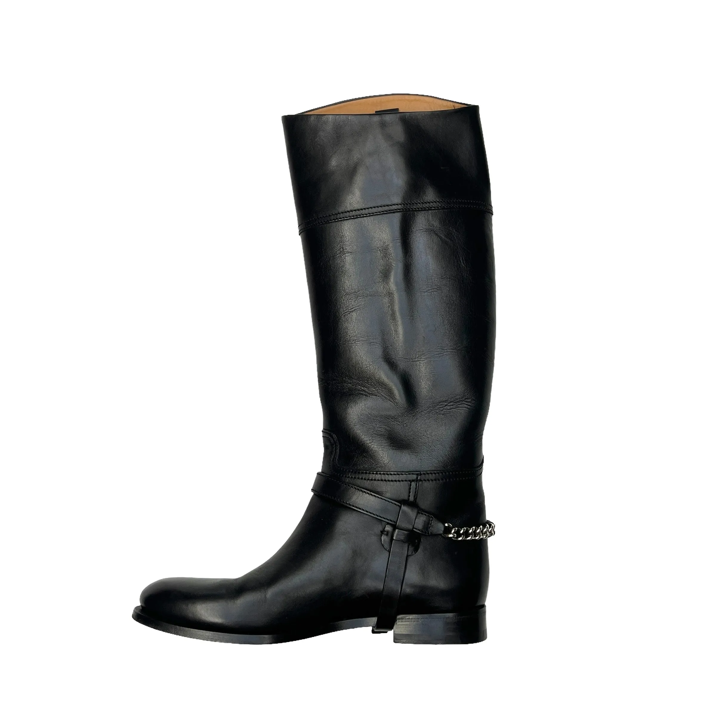 Black Horse Riding Boots - 8